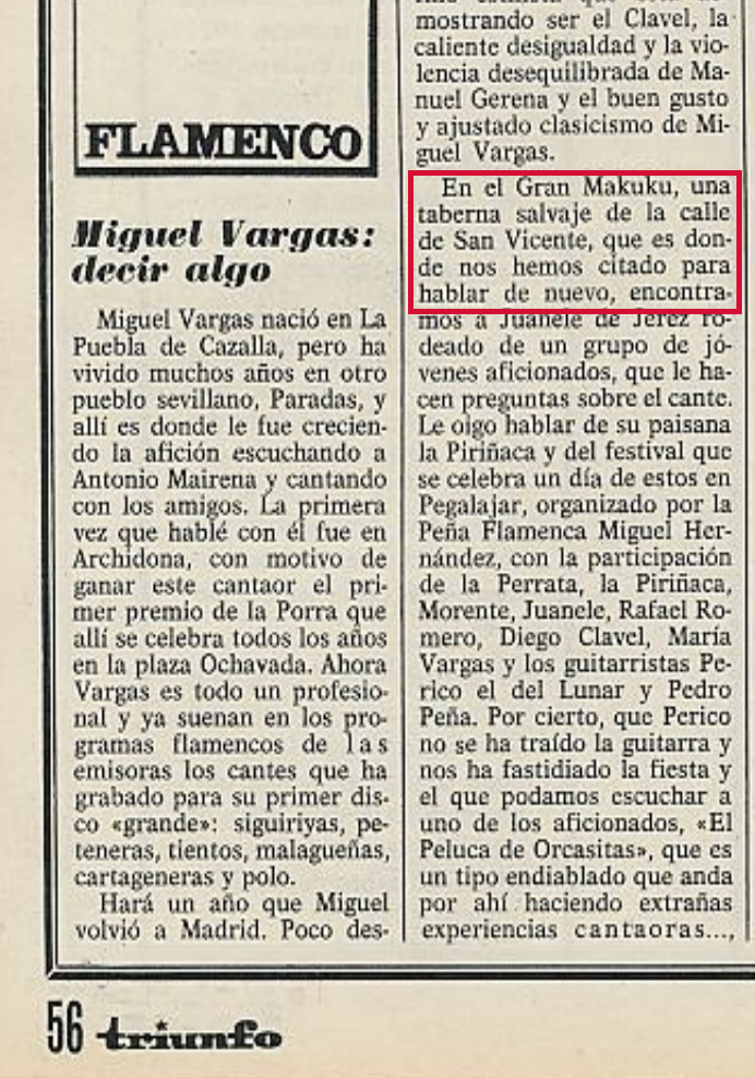 Pagina de revista donde se menciona