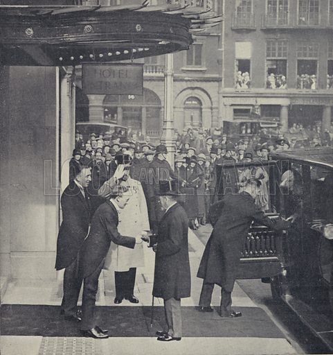 Inauguración del hotel con el Rey Jorge V